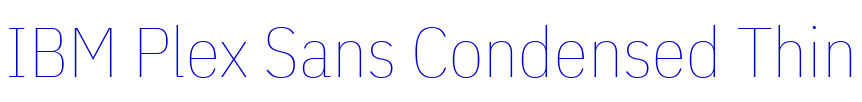 IBM Plex Sans Condensed Thin 字体